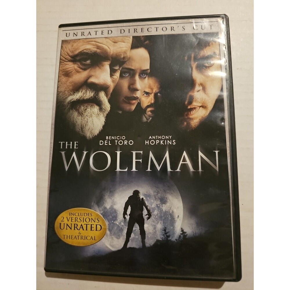 The Wolfman (DVD, 2010) Unrated Director's Cut Anthony HOPSKINS BENICIO DEL TORO